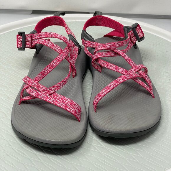 Chaco ZX1 Sandals Ecotread Sport Open Toe Outdoor Hiking Outdoor Pink Size 5 - Picture 3 of 12